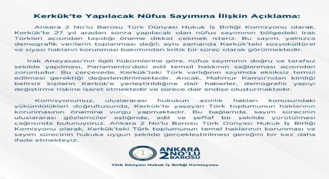 'Kerkük Türktür, Türk kalacak'