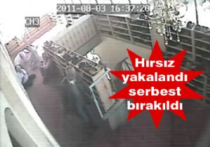 Namaza değil, hırsızlığa gelmiş