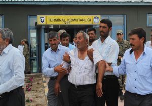 Erzurum şehidini karşıladı