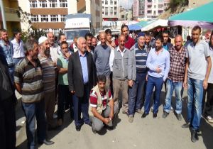 Pazar Esnafından AK Parti'ye destek