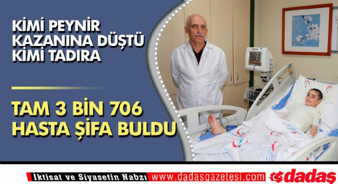 3 bin 706 hasta şifa buldu