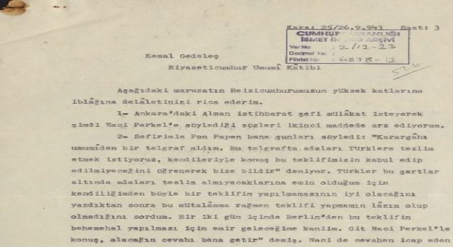 Arşiv Daire Başkanı Safi'den 12 ada paylaşımı