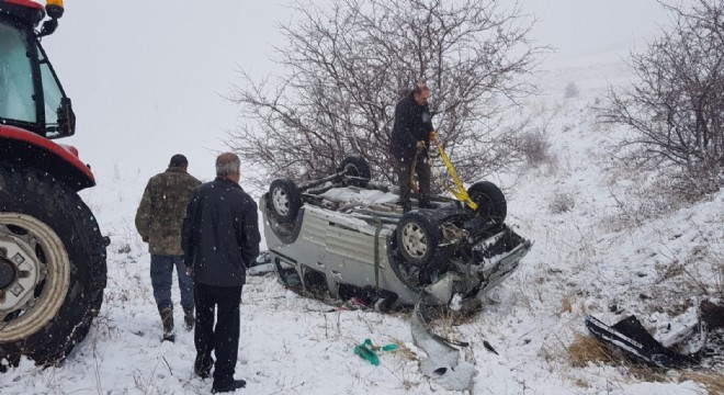 Aşkale Yeniköy'de trafik kazası: 1 yaralı