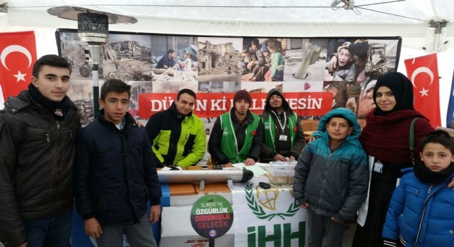 Dadaş Ortaokulundan Halep'e yardım köprüsü