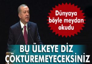 Erdoğan: 'Bu ülkeye diz çöktüremeyeceksiniz'