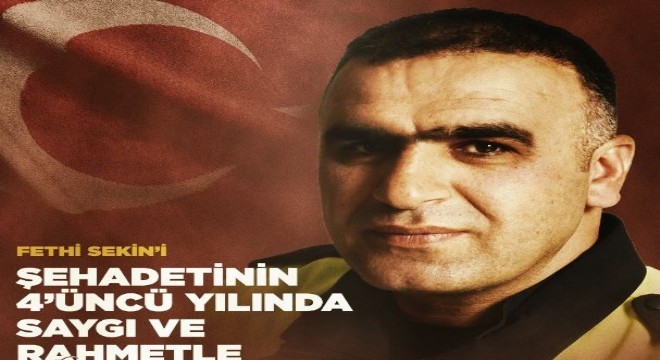 Erdoğan şehit Fethi Sekin'i andı