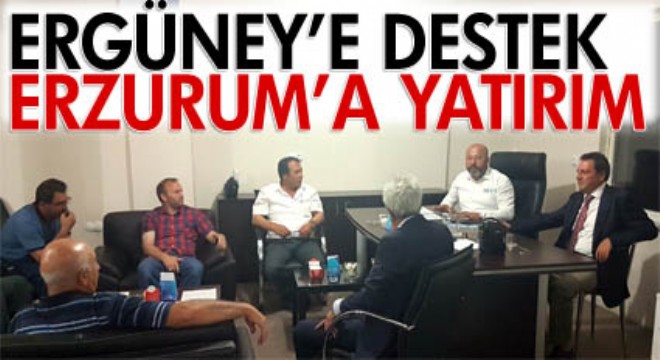 Ergüney'e desteğe geldi, yatırım müjdesi verdi...