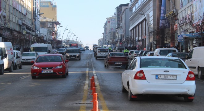 Erzurum trafiğinde yüzde 0.36'lık artış