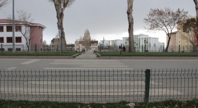 Erzurum'da ilgi çeken yaya geçidi