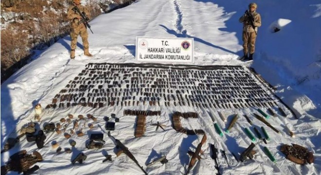 Hainlere ait mühimmat ele geçirildi