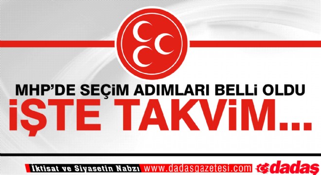 MHP'de seçim adımları belli oldu