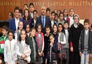 Büyükşehir'in minik konukları vardı