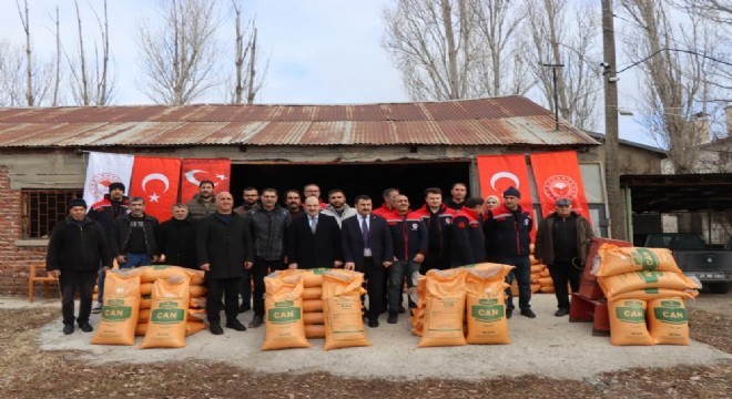 Oltu'da 226 Afetzede çiftçiye destek