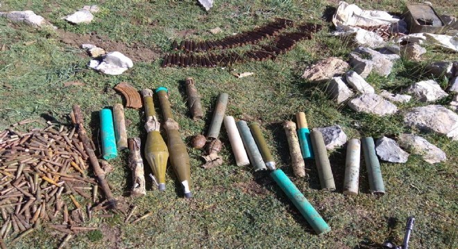 PKK'ya ait mühimmat ele geçirildi