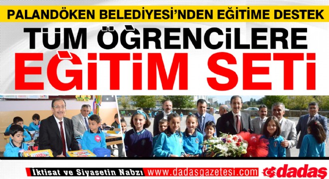 Palandöken'de tüm öğrencilere eğitim seti