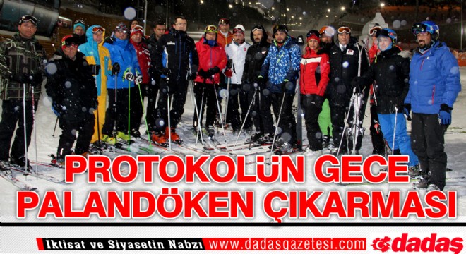 Protokolün Gece Palandöken Çıkarması