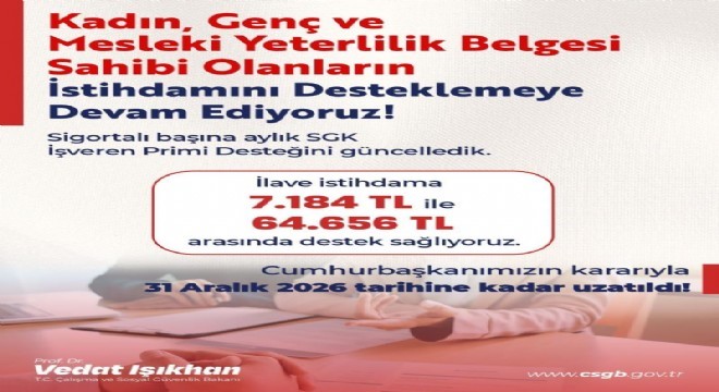 SGK İşveren Prim Desteği güncellendi