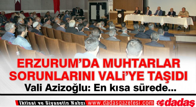 Sorunlarını Vali'ye taşıdılar