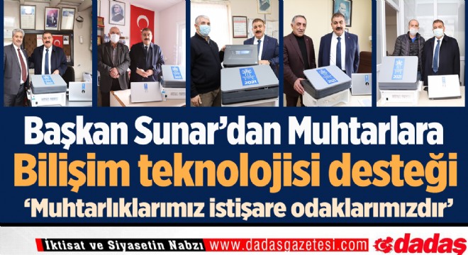 Sunar'dan Muhtarlara bilişim teknolojisi desteği