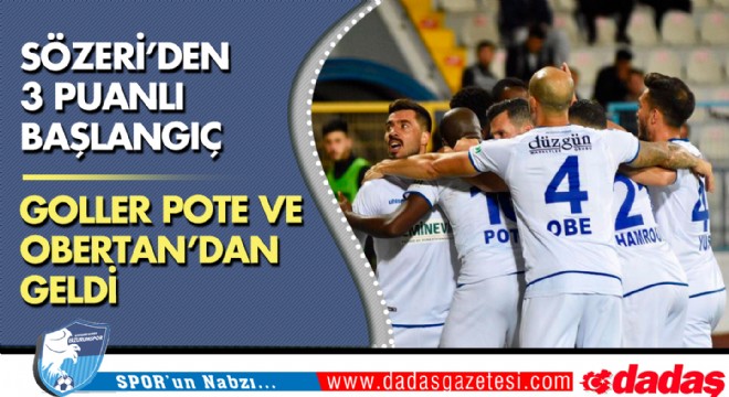 Sözeri'den 3 puanlı başlangıç