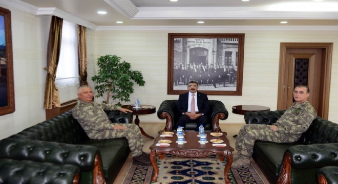 Tümgeneral Tarakçı'dan Vali Bilmez'e ziyaret