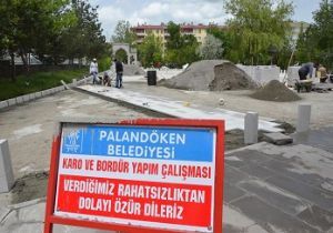 Palandöken Belediyesi çevre düzenlemesine yoğunlaştı