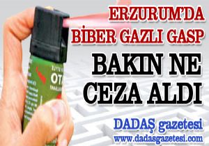 Erzurum'da biber gazlı gasp