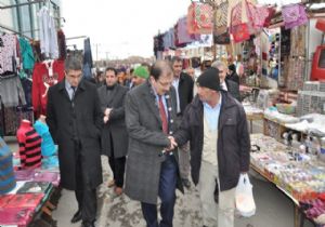 Bulutlar pazar esnafıyla buluştu