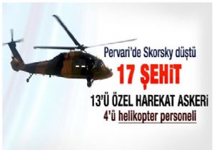 Siirt Pervari'de helikopter düştü.. Vali