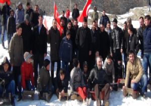 Pasinler'de kızak yarışları