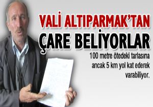 Altıparmak'tan çare bekliyorlar